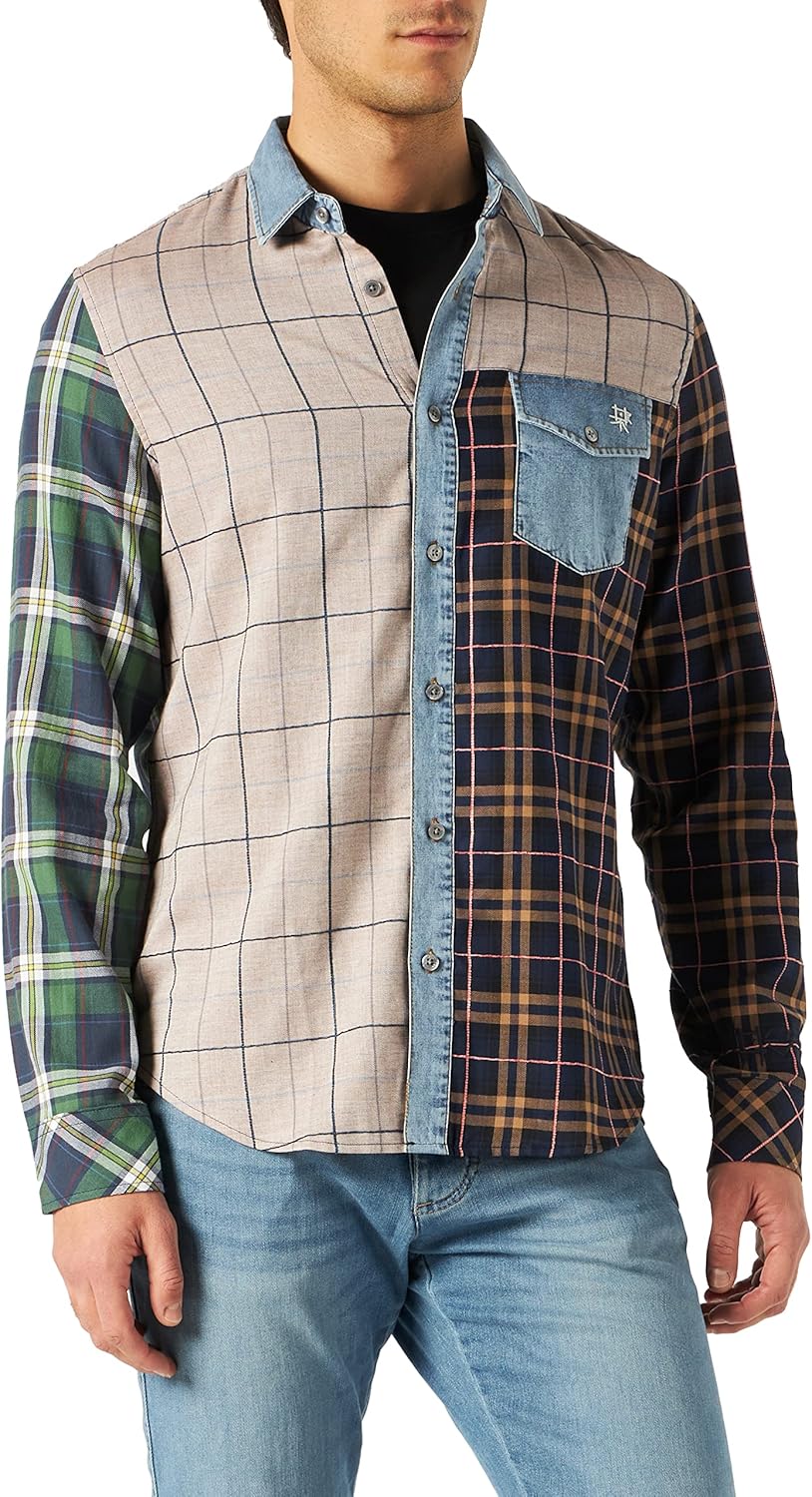 Desigual CAM_Mario Camisa de los Hombres