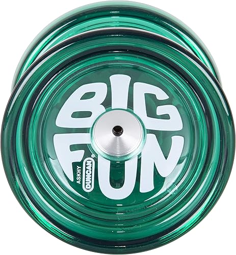 Duncan Toys Big Fun - Yoyó color aguamarina, sin respuesta, yoyó de nivel profesional, rodamiento cóncavo