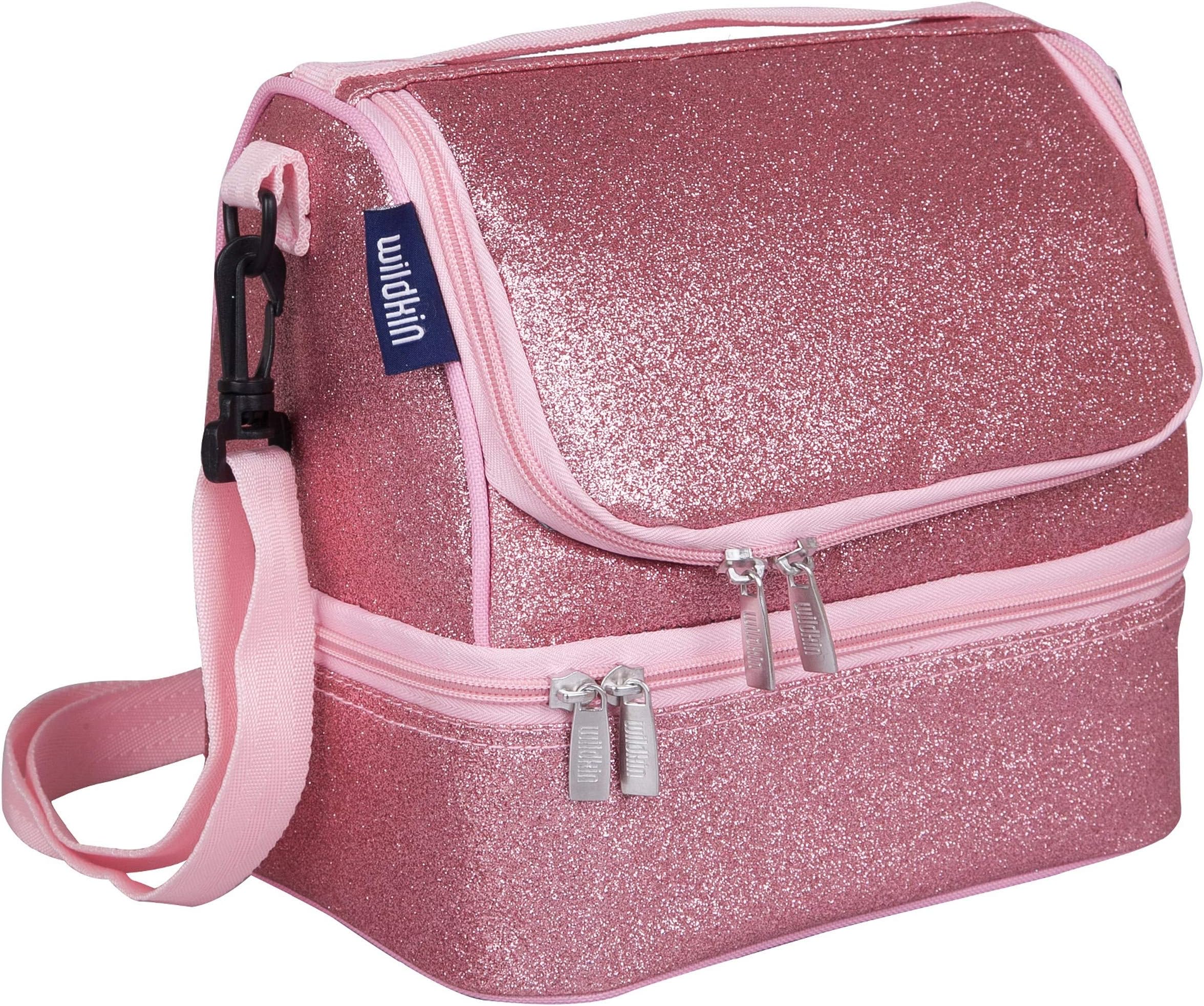 Wildkin52902 Lunch Bag, One Size, Pink Glitter
