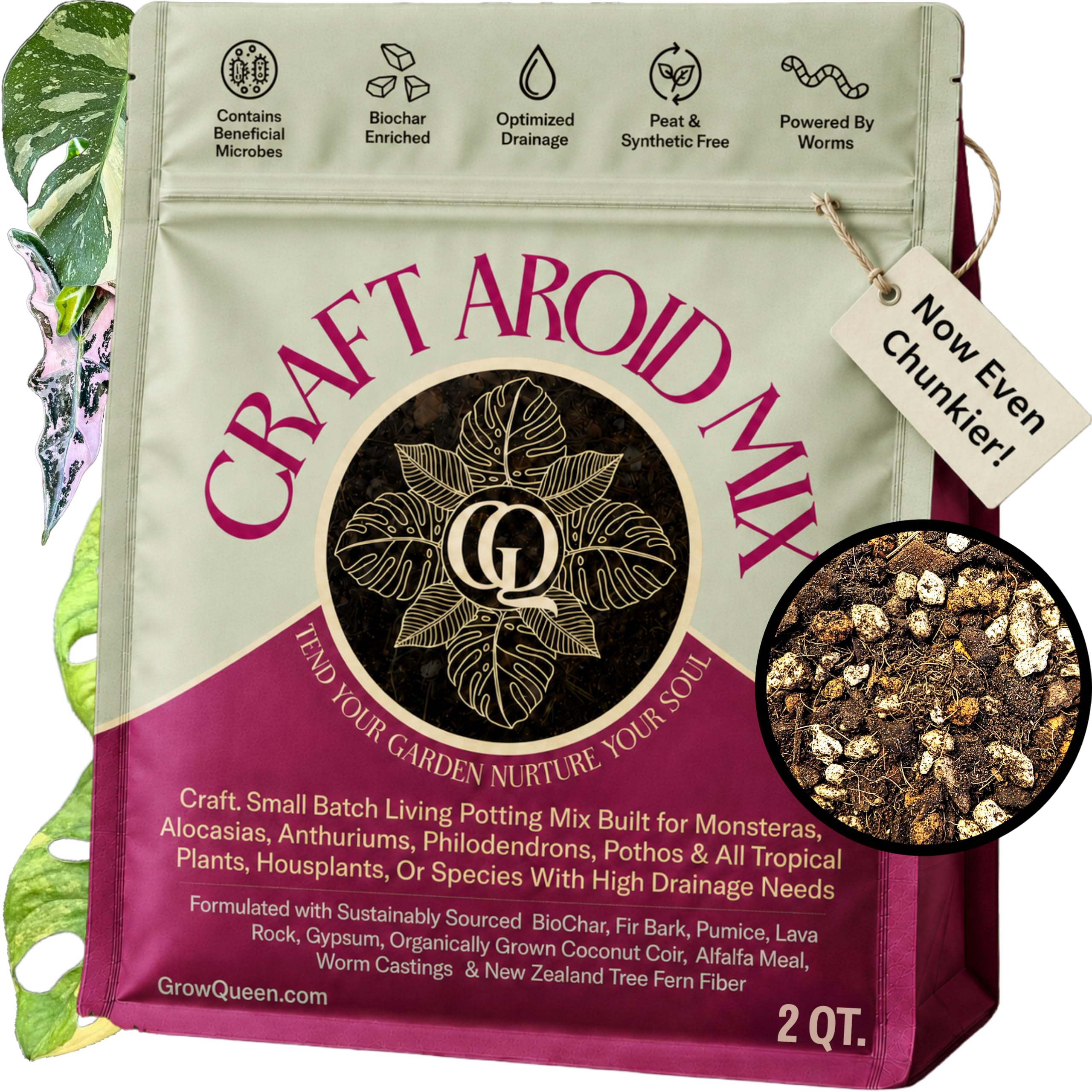 Grow Queen Craft Aroid Potting Mix 2QT