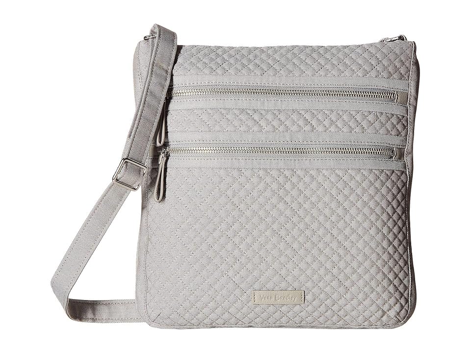 

Vera Bradley Iconic Triple Zip Hipster (Denim Gray) Handbags