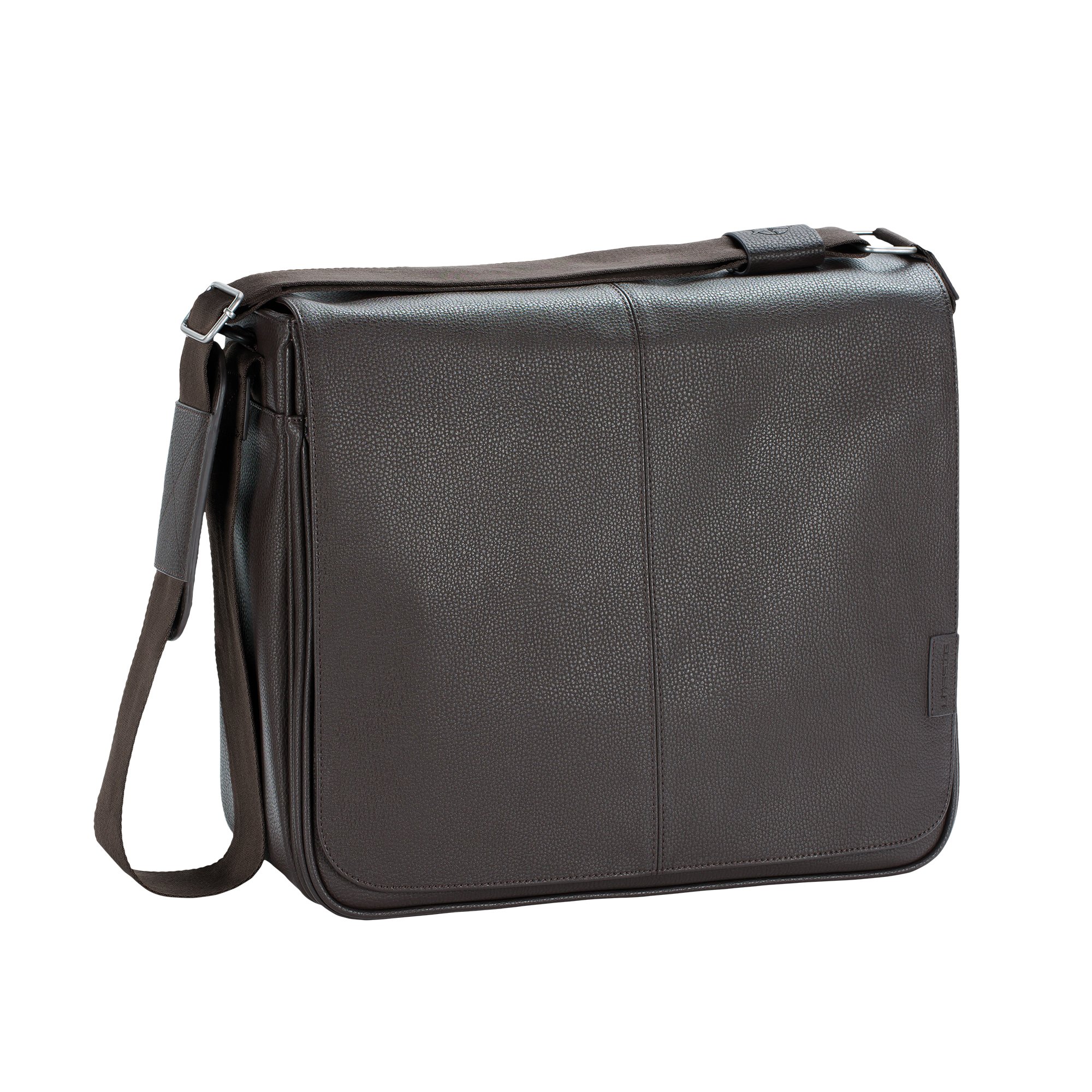LÄSSIG Baby Wickeltasche Stylische Umhängetasche Papa Männer inkl. Wickelzubehör Arbeitstasche/Tender Toby Bag braun