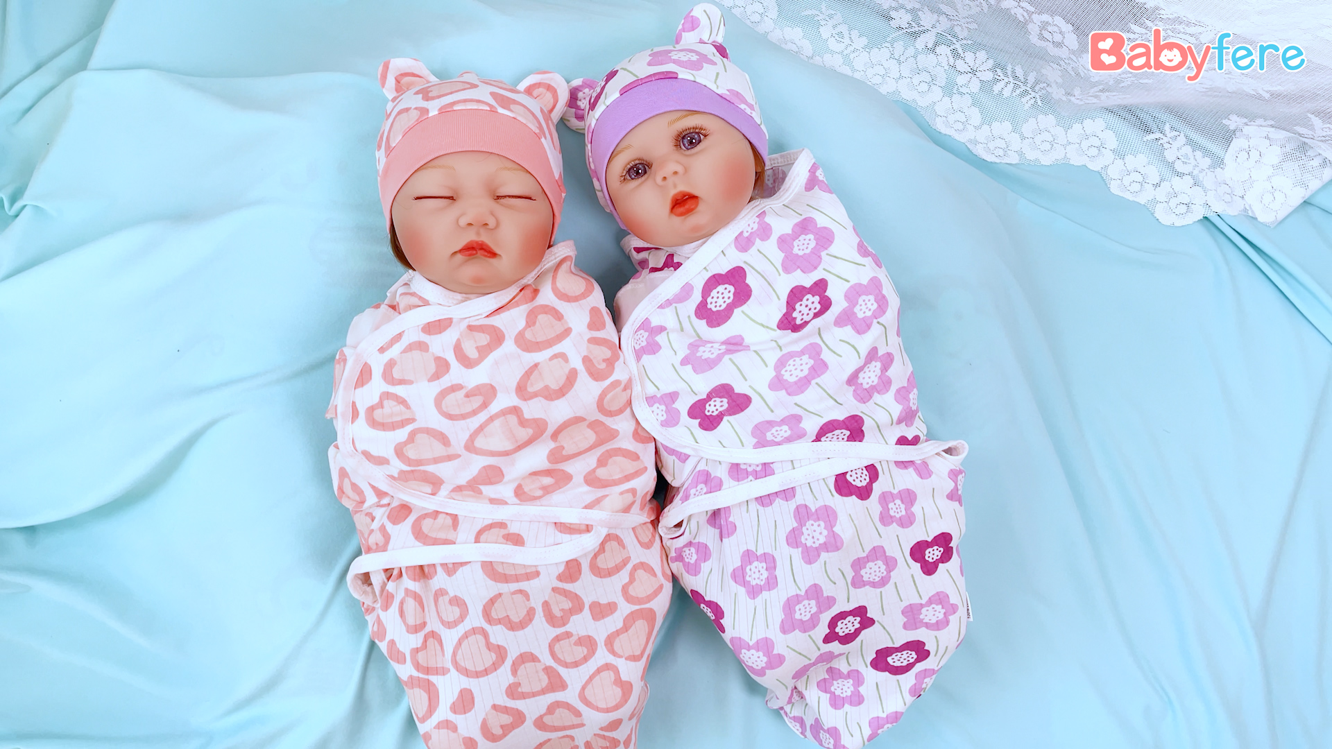 Reborn Doll Accessories 4 Pieces Pink Heart Print Diapers Reborn Doll Accessories 4 Pieces Pink Heart Print Diapers