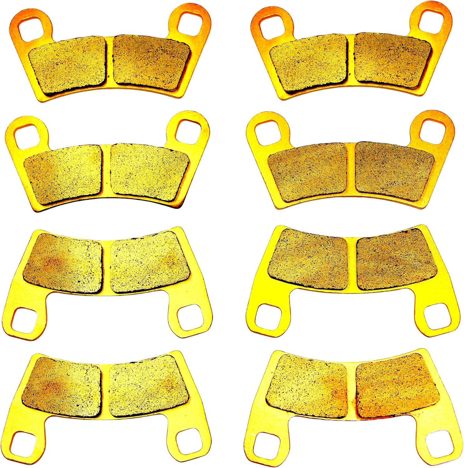 MC Brakes Brake Pads for Polaris RZR Trail 900 S 900 S 1000 2020 2021 2022 2023 2024 / Razor RZR 900 50'' RZR-S 900 S 1000 60'' 2015 2016 2017 2018 2019 2020 Front Rear Sintered Copper MC657F456R