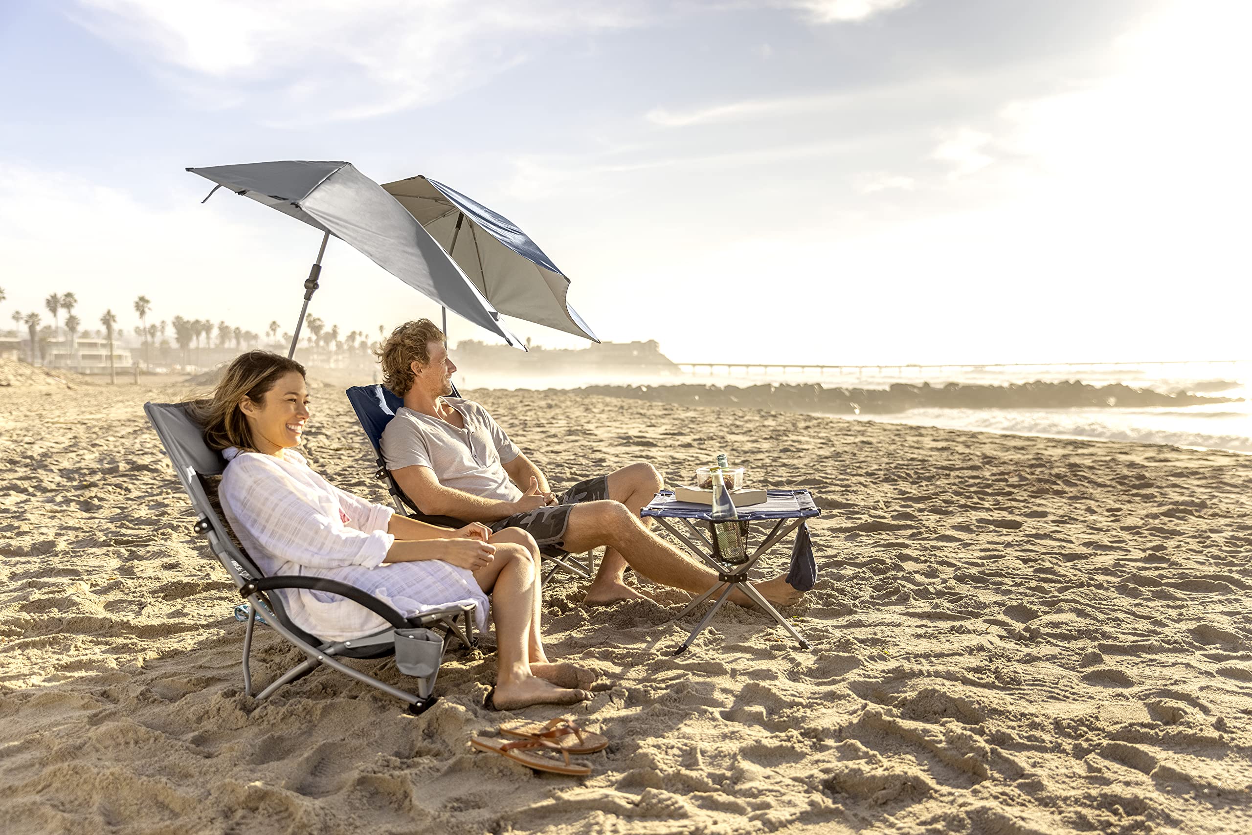 Image secondaire de Chaise de Plage Sport-Brella avec Parasol Réglable et Porte-Gobelet