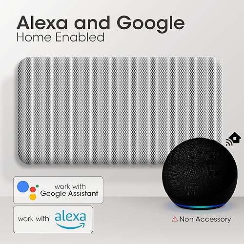 Miniatura 4 de Calentador de espacio de panel de convección para uso en interiores de habitaciones grandes, calentador eléctrico de mica de 1500 W con termostato