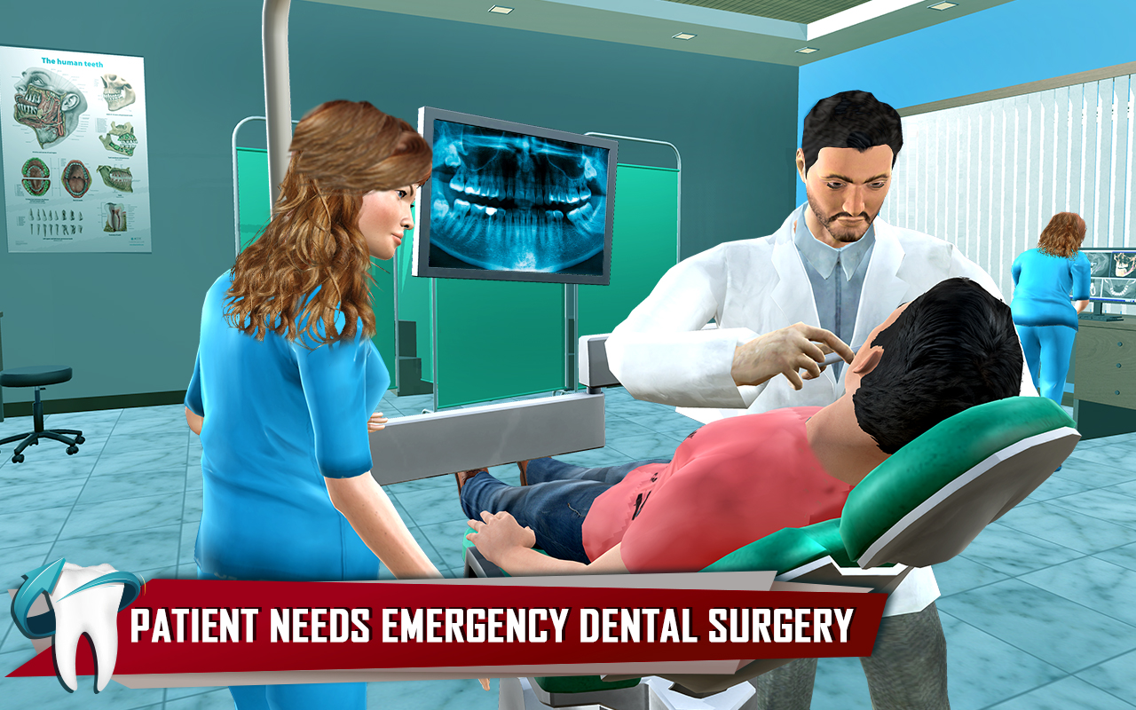 Emergency Dentist Surgery Games Play Dental Surgeon at Dentist Clinic