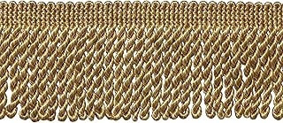 10 Yard Value Pack|2.5 Inch Bullion Fringe Trim|Style# EF25 Color: Two Tone Gold - 8534|30 Ft / 9.5 Meters