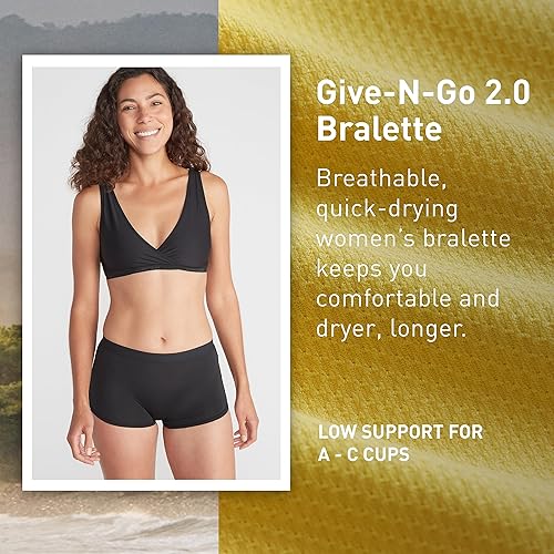 Miniatura 2 de ExOfficio Bralette Give-N-Go 2.0 para mujer, multiuso, con cuello en V o cuello redondo, sujetador de viaje