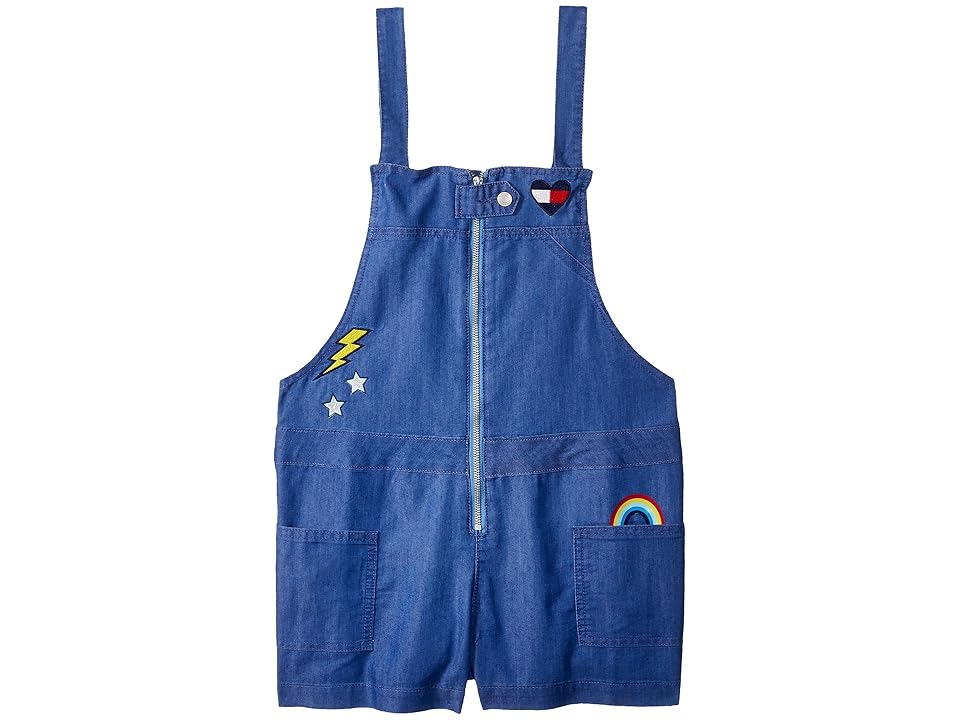 

Tommy Hilfiger Kids Zip-Up Denim Romper (Big Kids) (Twinkle Blue) Girl's Jumpsuit & Rompers One Piece