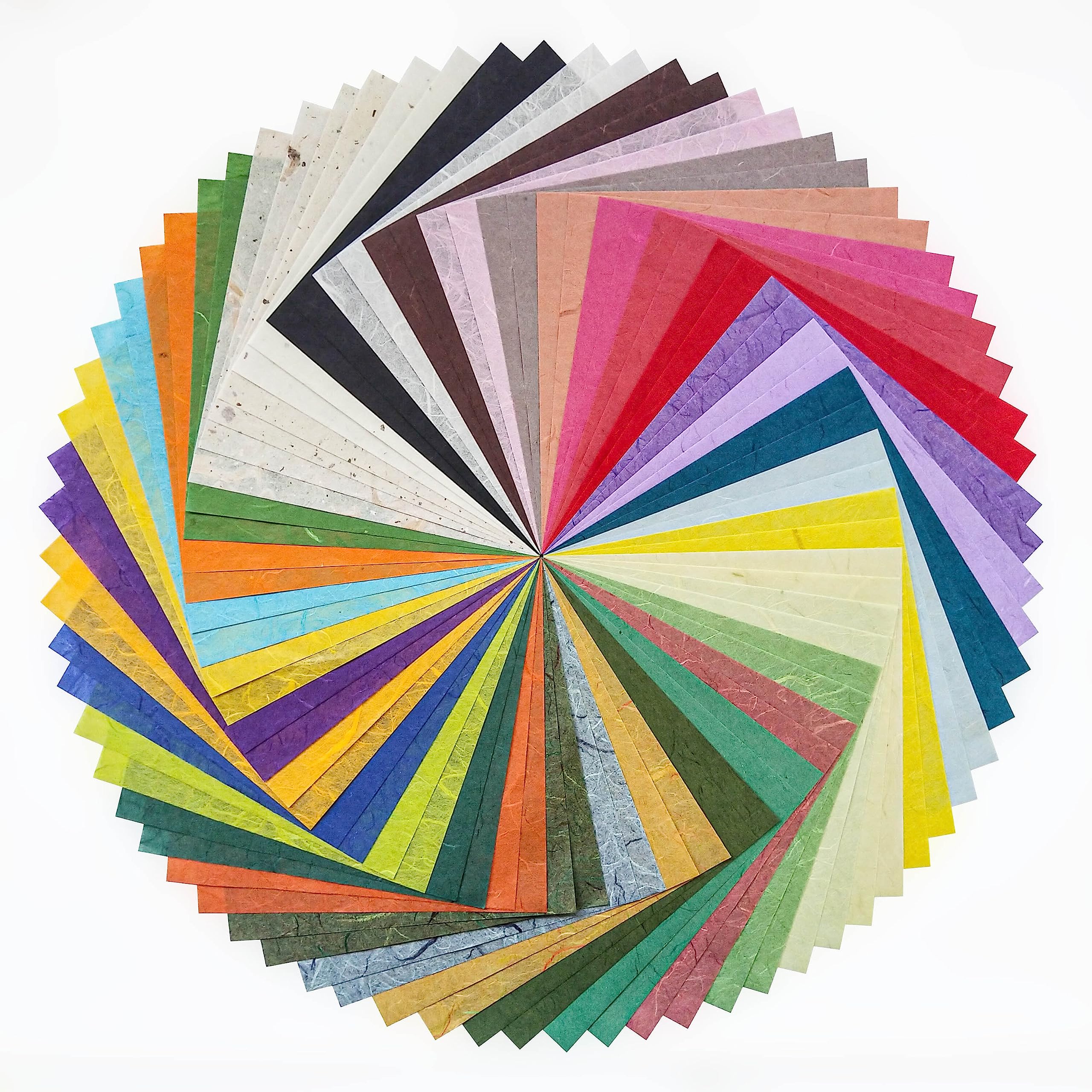 KZ StudioOrigami Unryu Kozo Washi Paper 72 Sheets Premium Mulberry Rice Papers for Arts Crafts Origami Card Making
