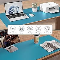 Vista 5 de Aothia - Protector de escritorio de cuero sintético, base para mouse, superficie antideslizante e impermeable para escribir y para laptop