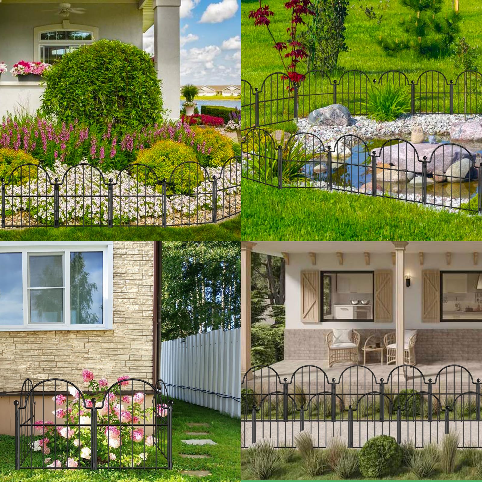 Recinzione da giardino in WPC Delux, kit di installazione