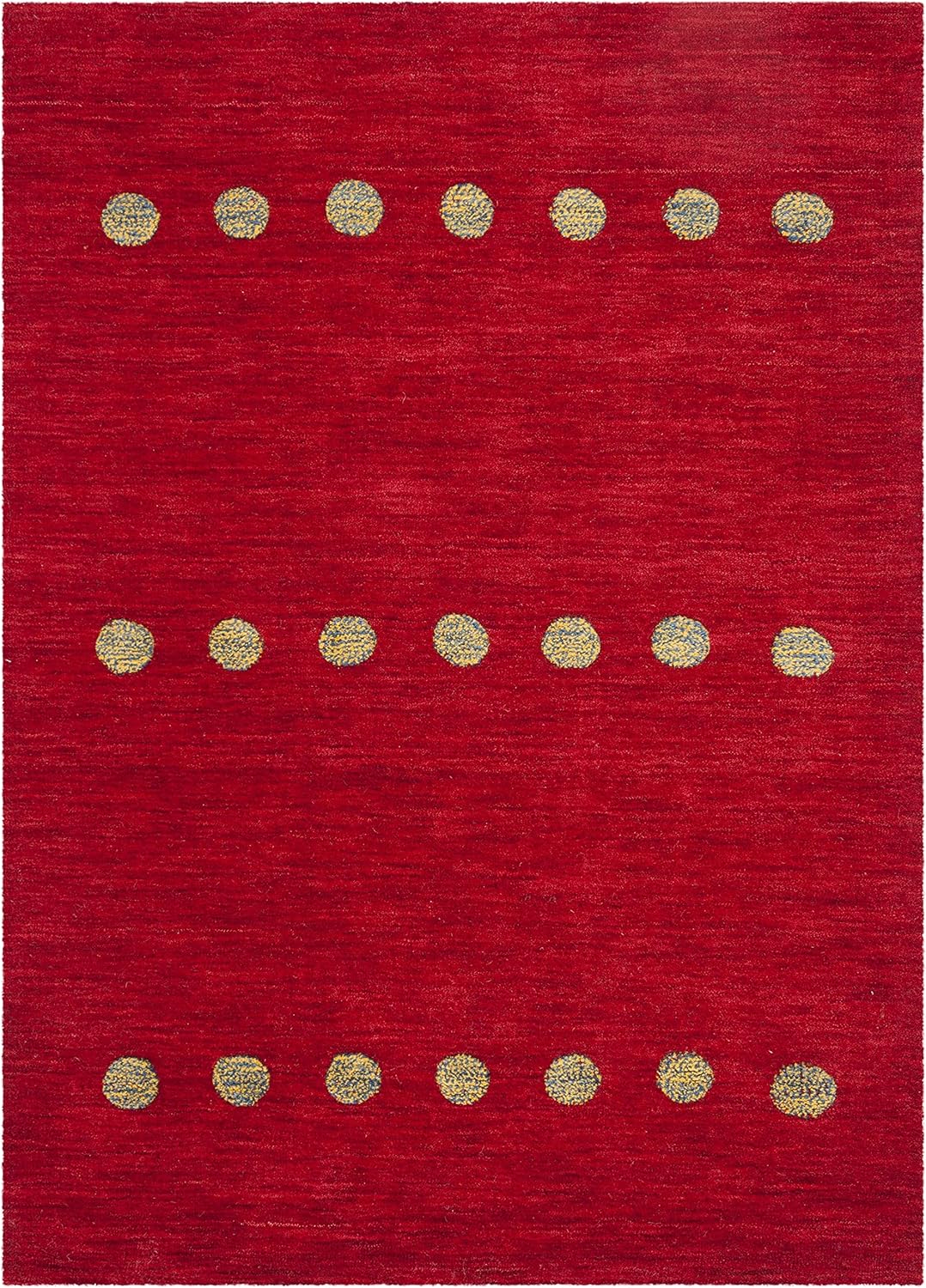 Reversible Hand-Knotted Woolen Delight Rug, Red, 4' x 6'