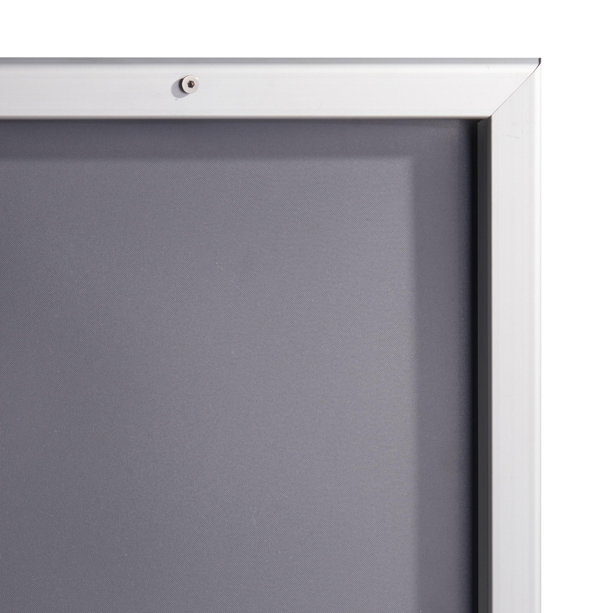 SPRINTIS Klapprahmen A1 wetterfest, abschließbar, Silber,DIN-A1-Rahmen aus Aluminium mit 32 mm Profil, Plakatrahmen fürAußenbereich
