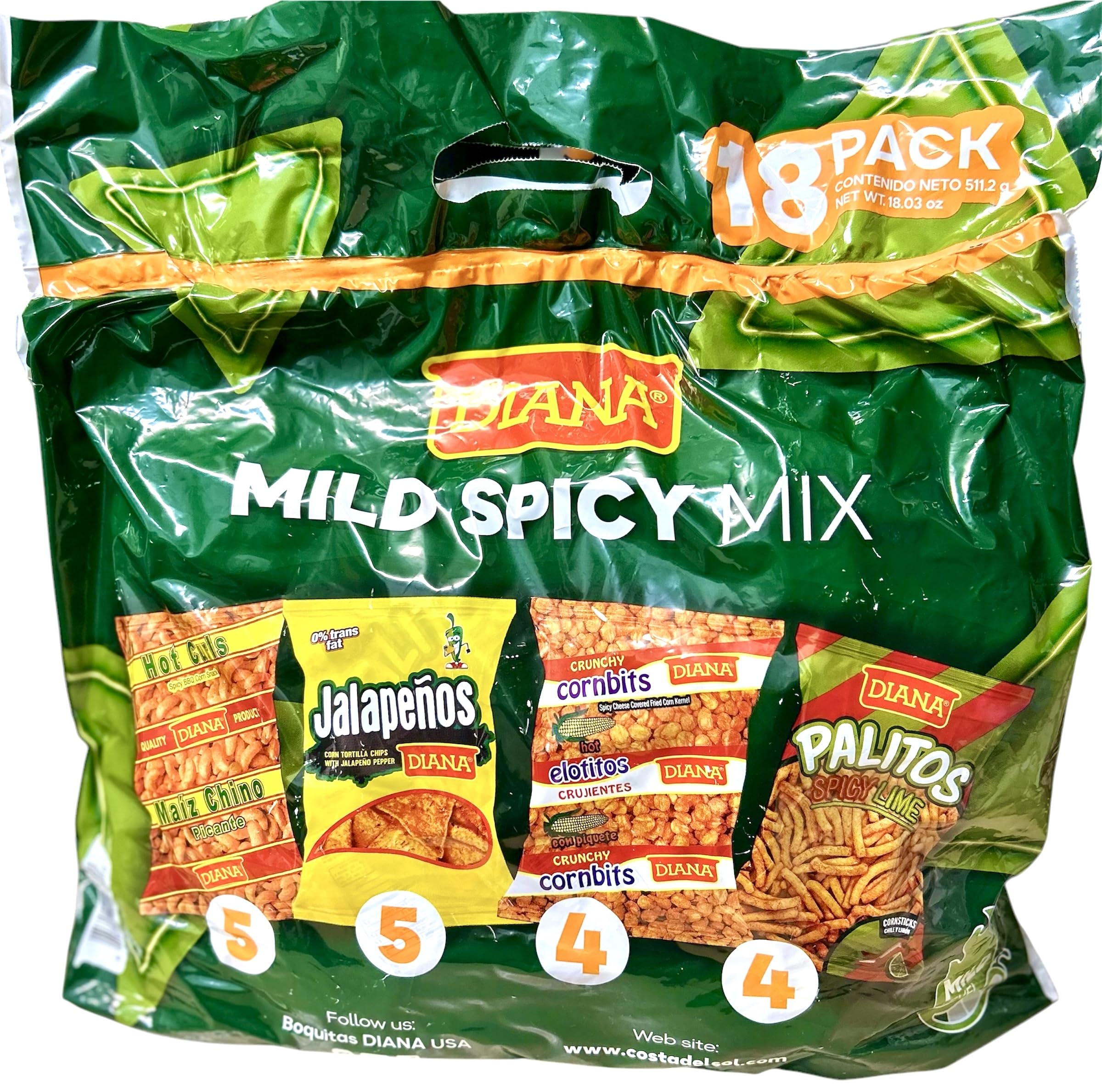 Amazon.com : DIANA MIX MILD SPICY MIX MAIZ CHINO, JALAPEÑO