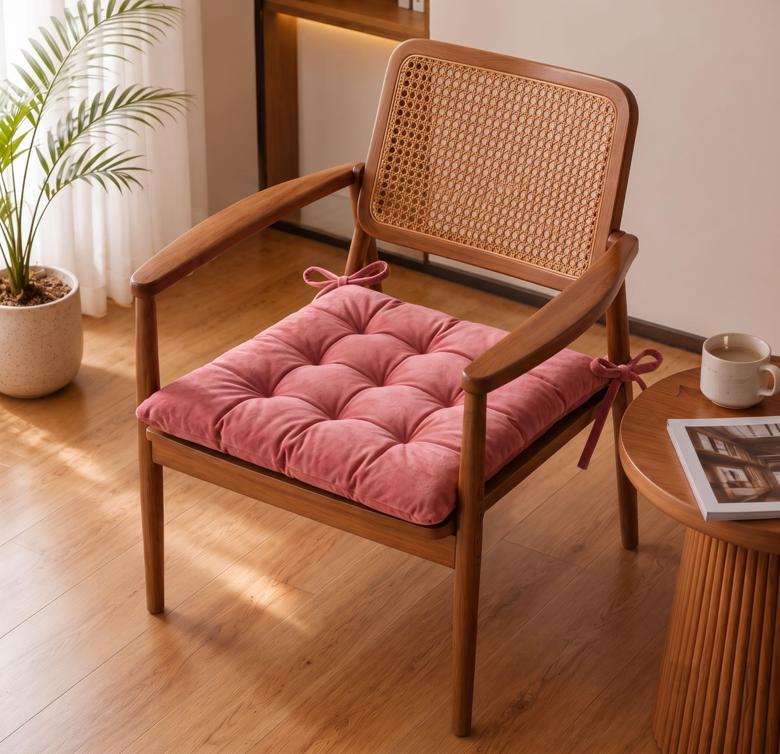 BSB HOME Chair Pad Cushion (Dusty Pink) at ₹149 – Amazon