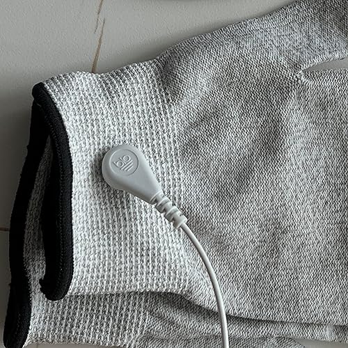 Miniatura 4 de MiemieAi Guantes de conexión a tierra que contienen fibra plateada de nailon para alivio estático, pantalla táctil, gris, talla única, 1 par