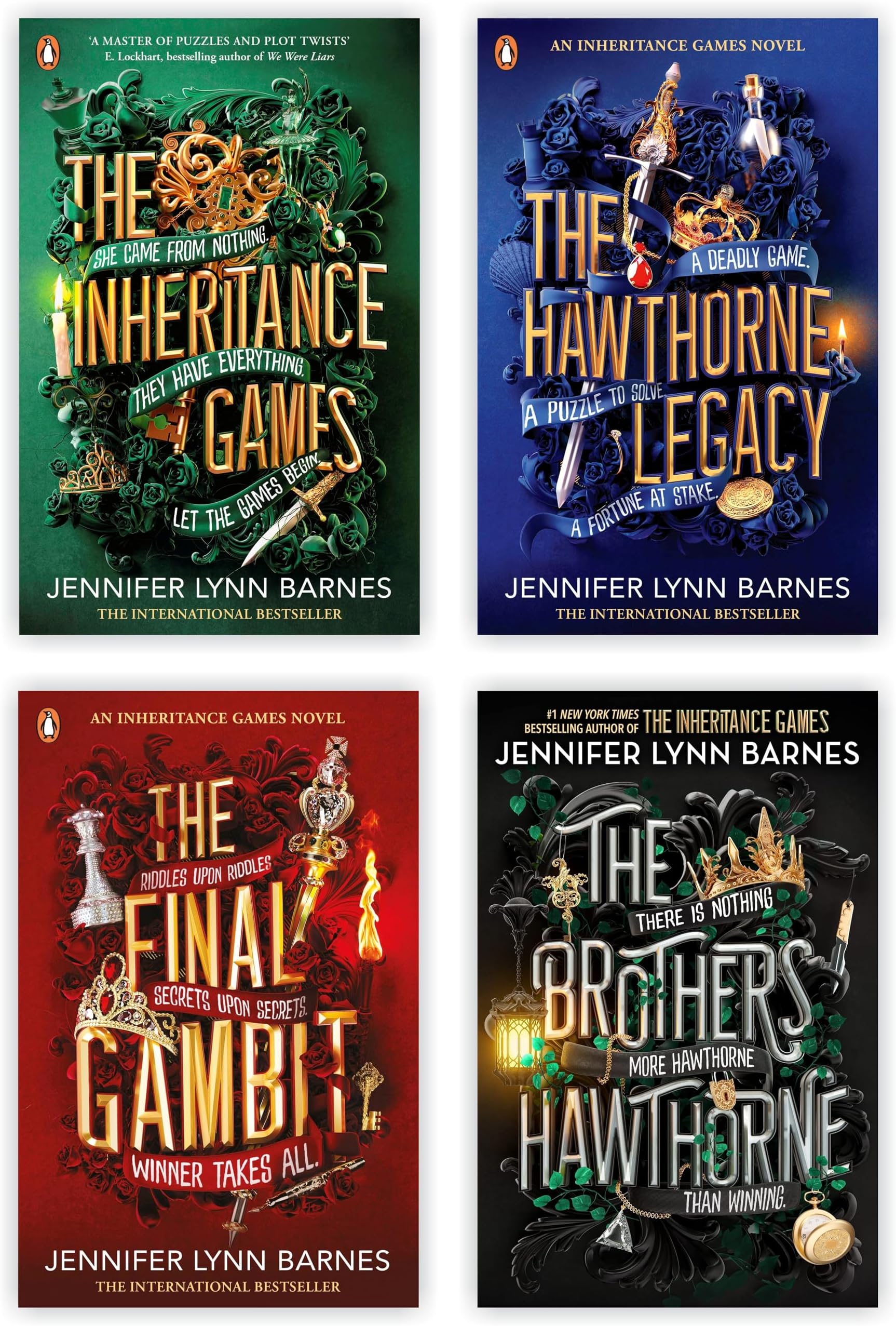The Inheritance Games Series 4 Books Collection set