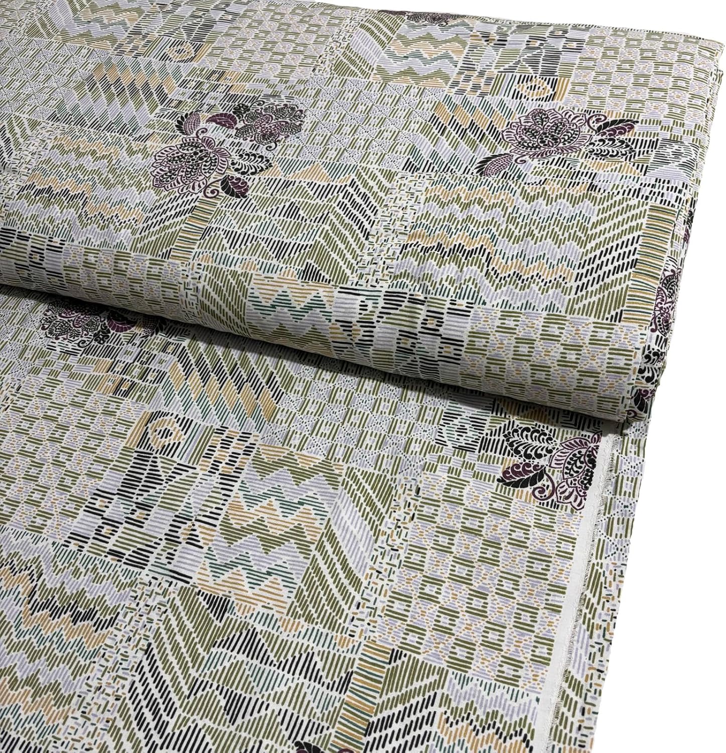 3-Yard 108'' Wide Cotton for Quilt Backing, Duvet Covers, Pillow Cases, Bed Sheets| 100% Cotton Fabric by The Yard|Quilt Backing Fabric 108 Wide |Des. 104 Lime Green
