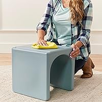 Vista 9 de ECR4Kids Tri-Me 3 en 1 silla cubo, muebles para niños, color azul polvo