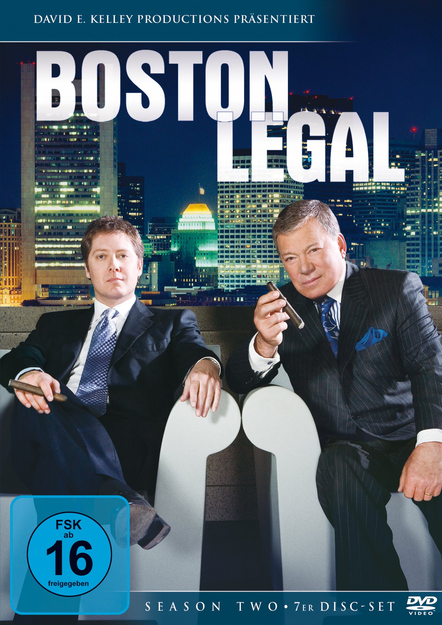 Boston Legal Season 2 + 7 DVDs - Neu & original versiegelt, Freigegeben ab 16 Jahren