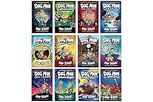 Dogman: The Complete Series 1-12 Books Set by Dav Pilkey