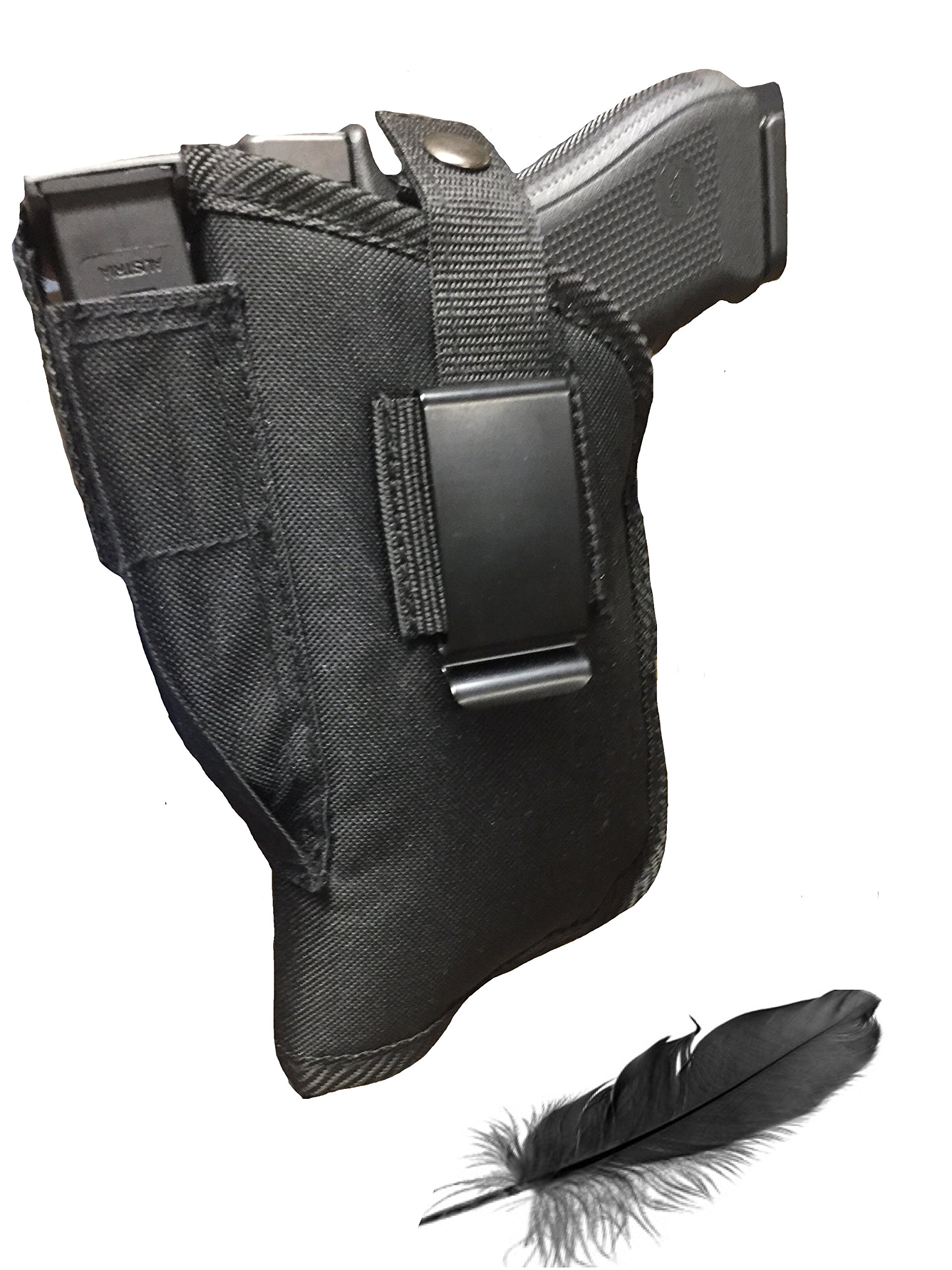 Fits Ruger SR40 with Laser Soft Nylon Inside or Outside The Pants Gun Holster.