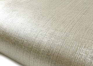 ROSEROSA Peel and Stick Metallic Faux Fabric Architectural Film Self-Adhesive Vinyl Film Wallpaper Door Wrap Counter Top Border Mirror Molding Trim MG5010-3