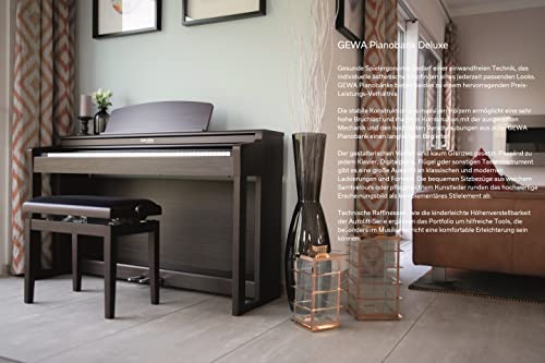 GEWA Banquette de Piano, Acajou Mat - Les Beatles, Paul McCartney, John Lennon, RIngo Starr, George Harrison GEWA Banquette de Piano, Acajou Mat – Image 4