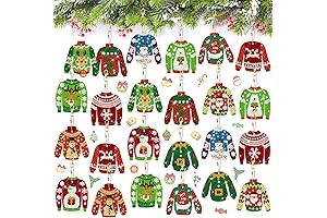 Outus 24 Pcs Xmas Ugly Sweater Diamond Painting Advent Calendar 2023 Adults