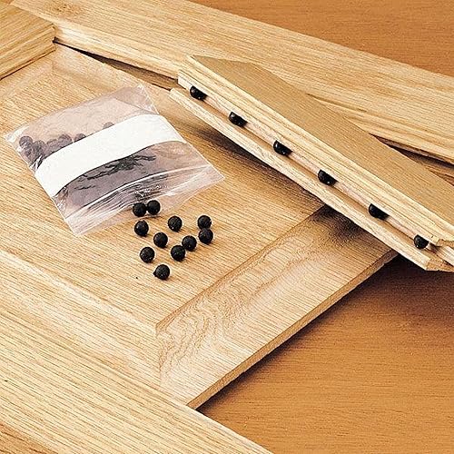 Miniatura 6 de Rok Separadores de puerta de gabinete de panel elevado para ranura de 14 pulgadas (0.250 in), estabilizadores de bolas de goma para puerta de