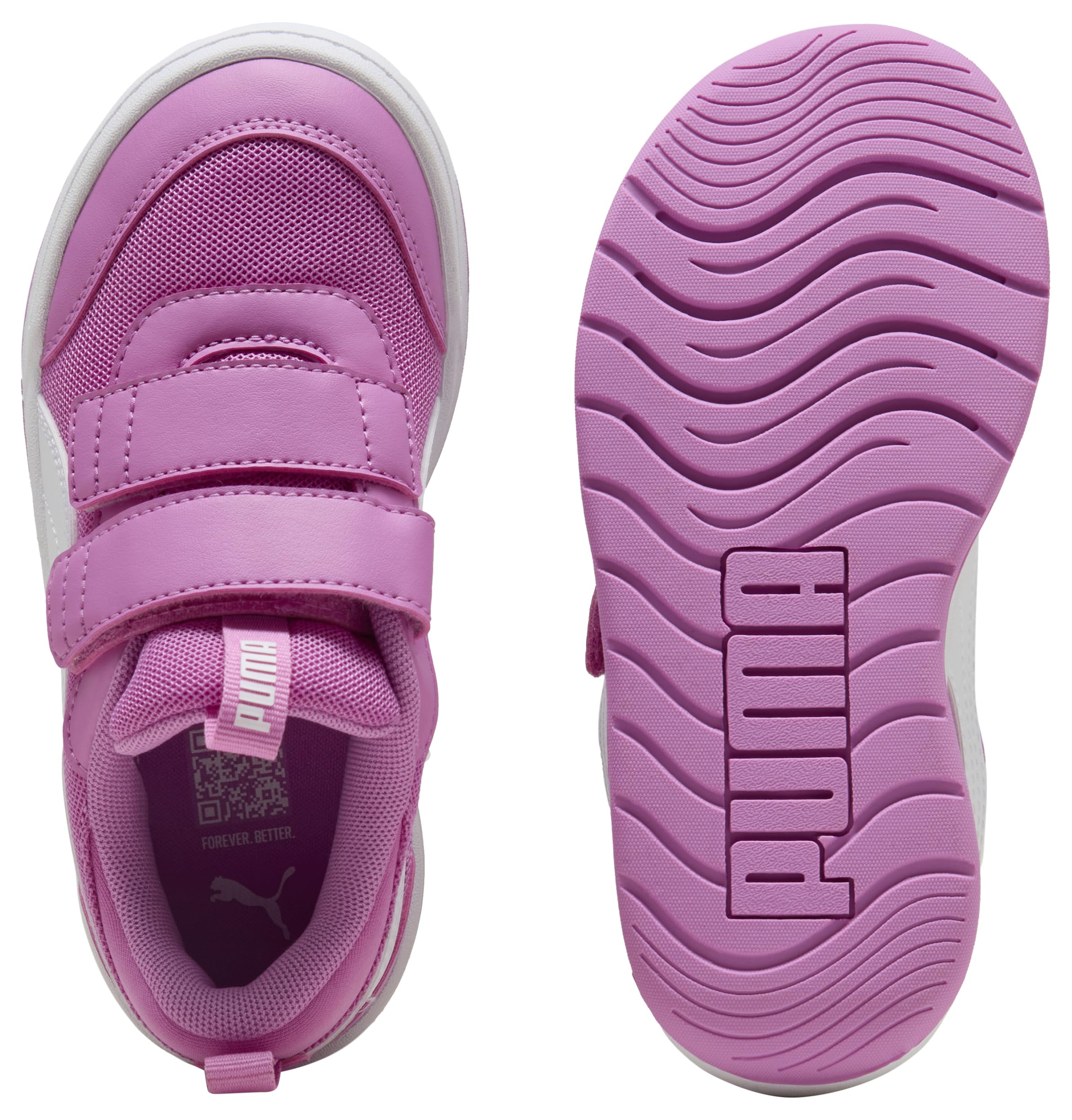 PUMA MULTIFLEX 2 Mesh V PS Sneaker, Mauve Pop White, 11 UK Bambino, Mauve Pop PUMA Bianco, 29 EU