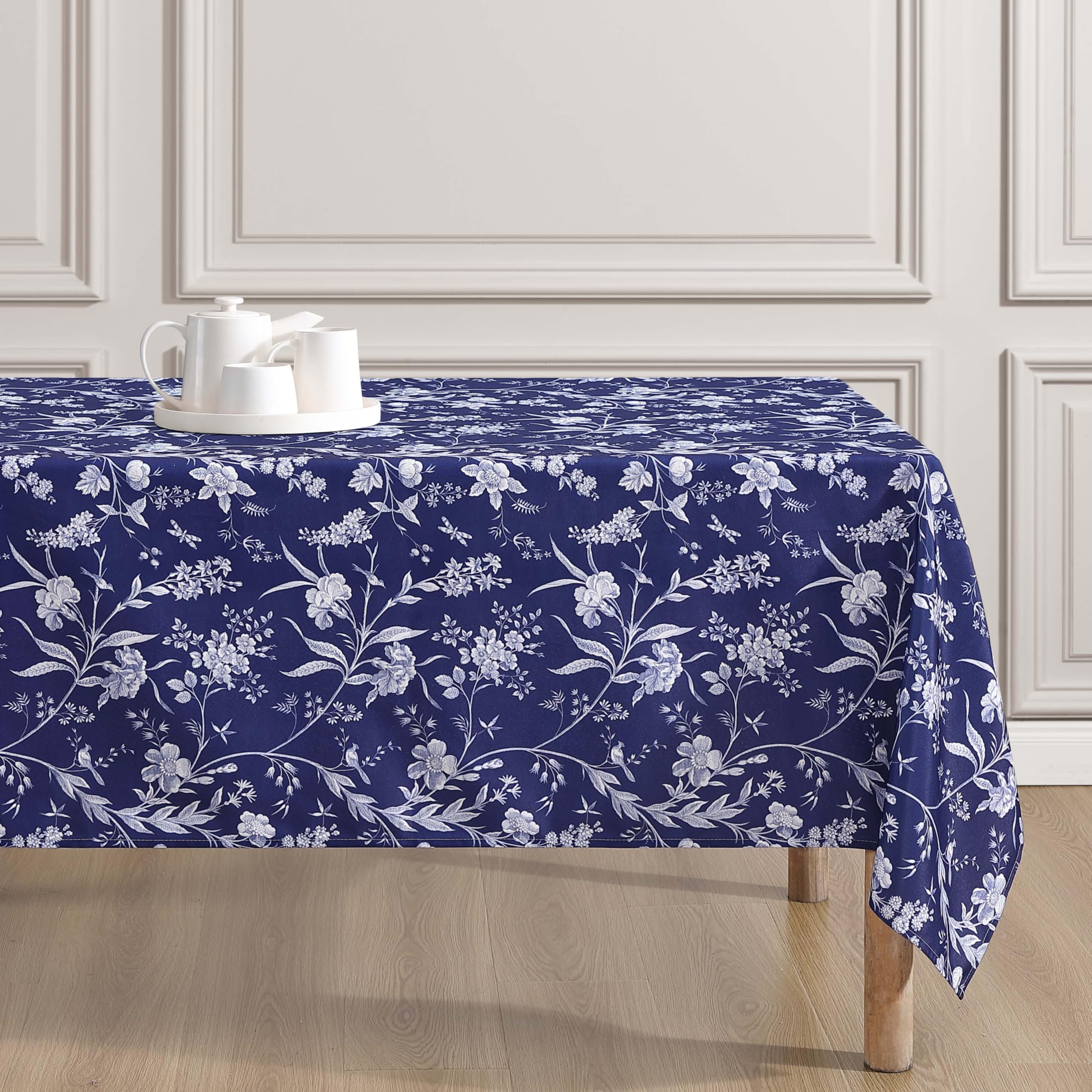 Amazon.com: Laura Ashley Decorative Tablecloth, Wrinkle and Stain