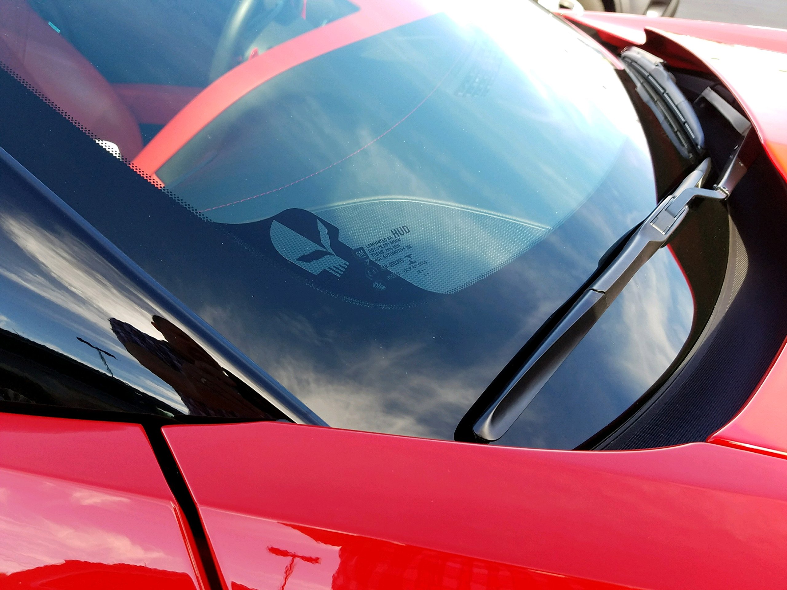 C7 Corvette Jake Skull Decal Window Corner Stingray Sticker LT4 LTX (C7 Corvette)