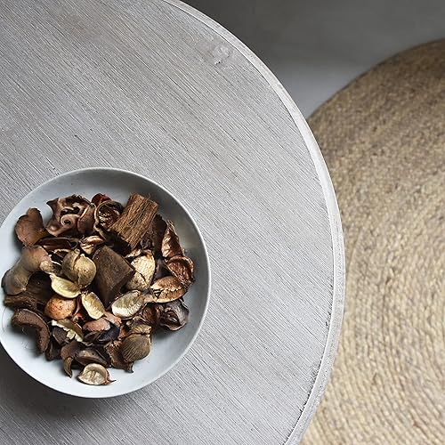 Miniatura 12 de Mesa auxiliar rústica de granja con estante de almacenamiento, mesa auxiliar francesa para familia, comedor o sala de estar, espacios pequeños, Mesa