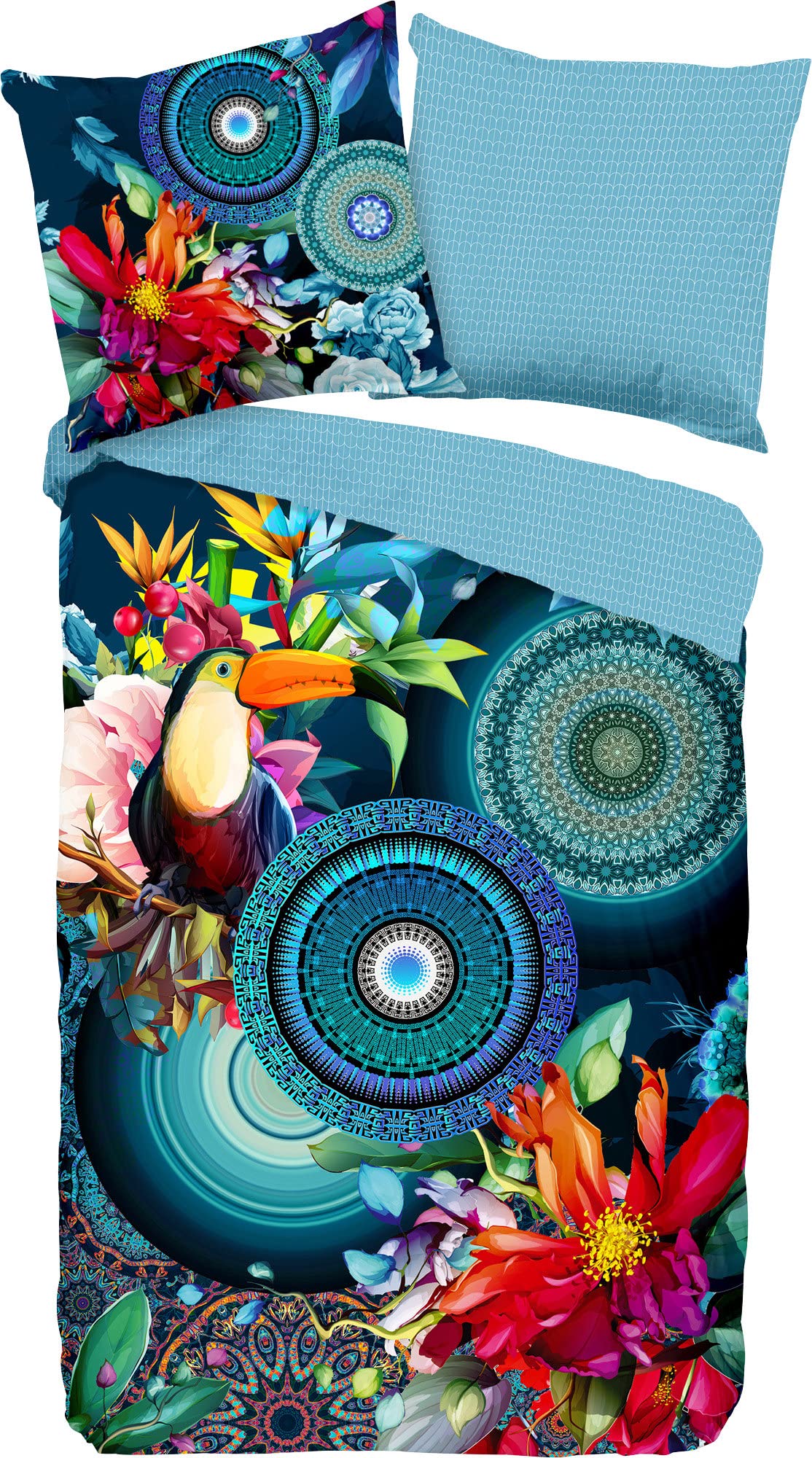 Double Duvet Cover 200 x 200 cm Cotton Satin No. 30363 Multi-Coloured
