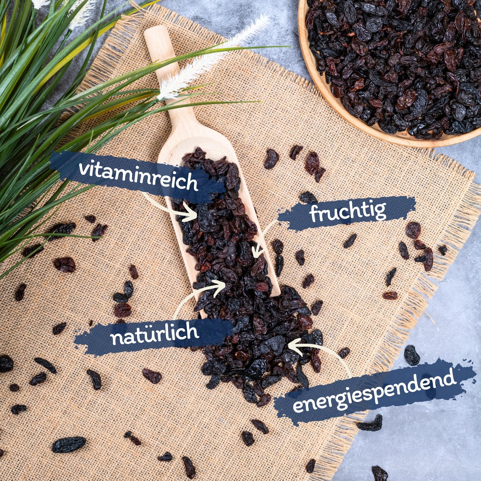 Lyra Pet® 20 kg Premium Rosinen Futterrosinen Wildvögel Vogelfutter | Ganzjähriges, ballaststoffreiches Wildvogelfutter - Natürliche Energie durch hohen Fettanteil - Ideal für größere Vögel