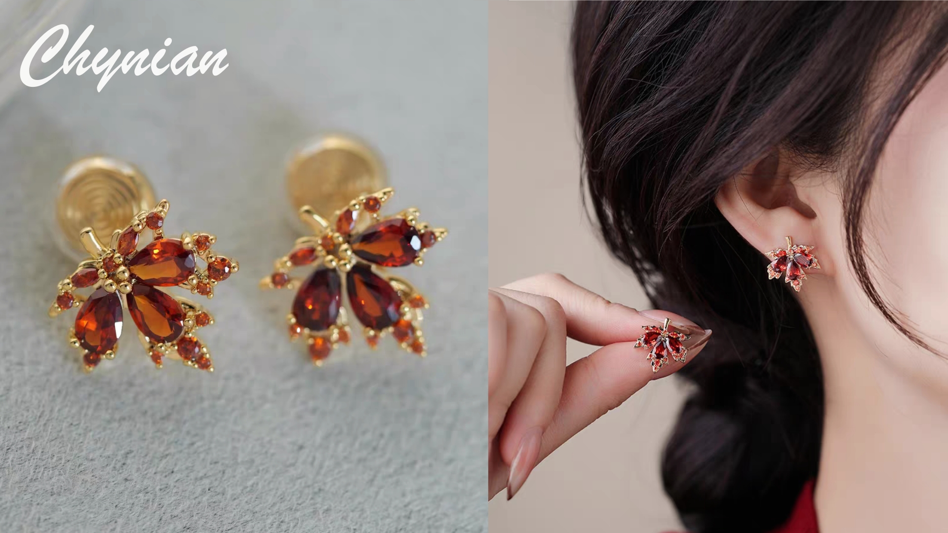 No.570-E　紅葉☆もみじピアス・イヤリング No.570-D 紅葉☆もみじピアス・イヤリング - メルカリ No.570-E 紅葉