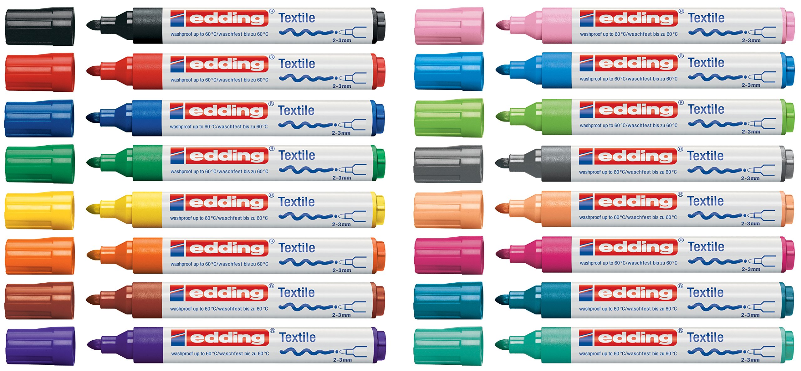 edding 4500 Textil-Marker (16er Maxi Sortierung)
