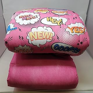 Trapunta caldissima piumone anallergico Singolo una piazza - bicolor Fantasia Fumetto Fuxia Alfionapoli