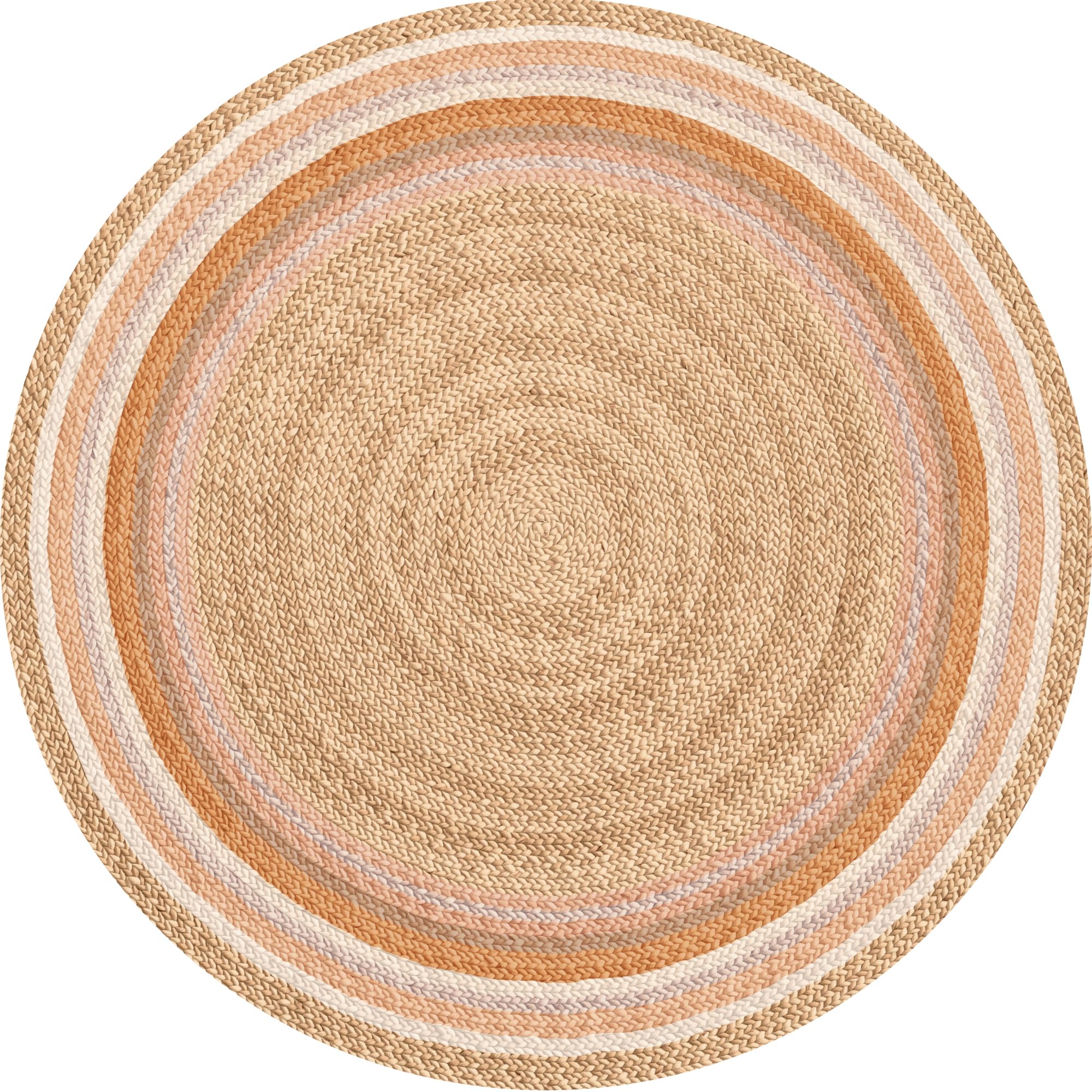 Viniliko, Alfombra de Vinilo Líneas Naranjas [Diam] 100 cm