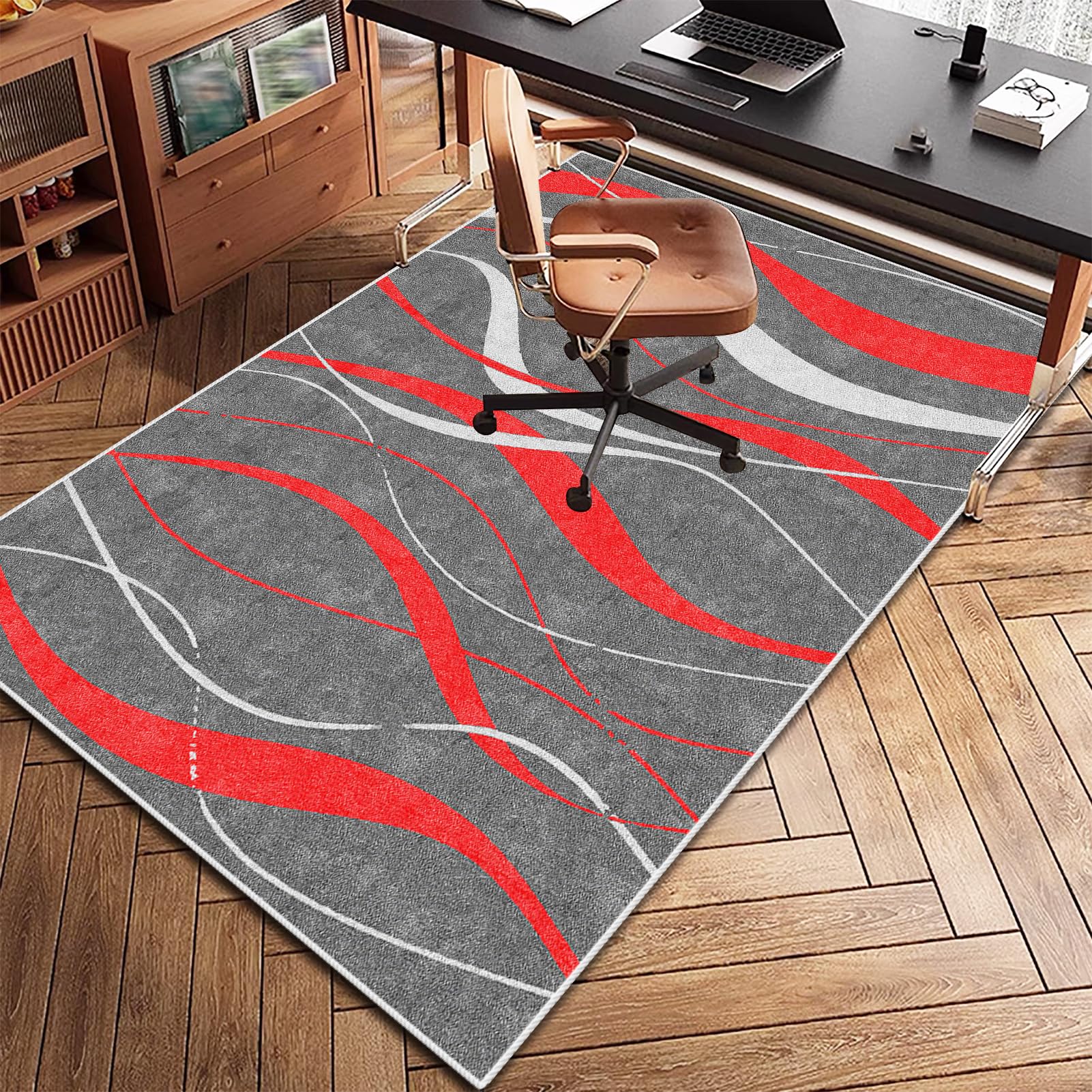 Tapis Chaise de Bureau, Tapis Protecteur de Sol pour fauteuils de Gaming, 130 x 150 cm Tapis Protection sol Chaise Bureau Antidérapant Tapis Gaming Sol pour Sols durs, Tapis de Sol pour Fauteuil