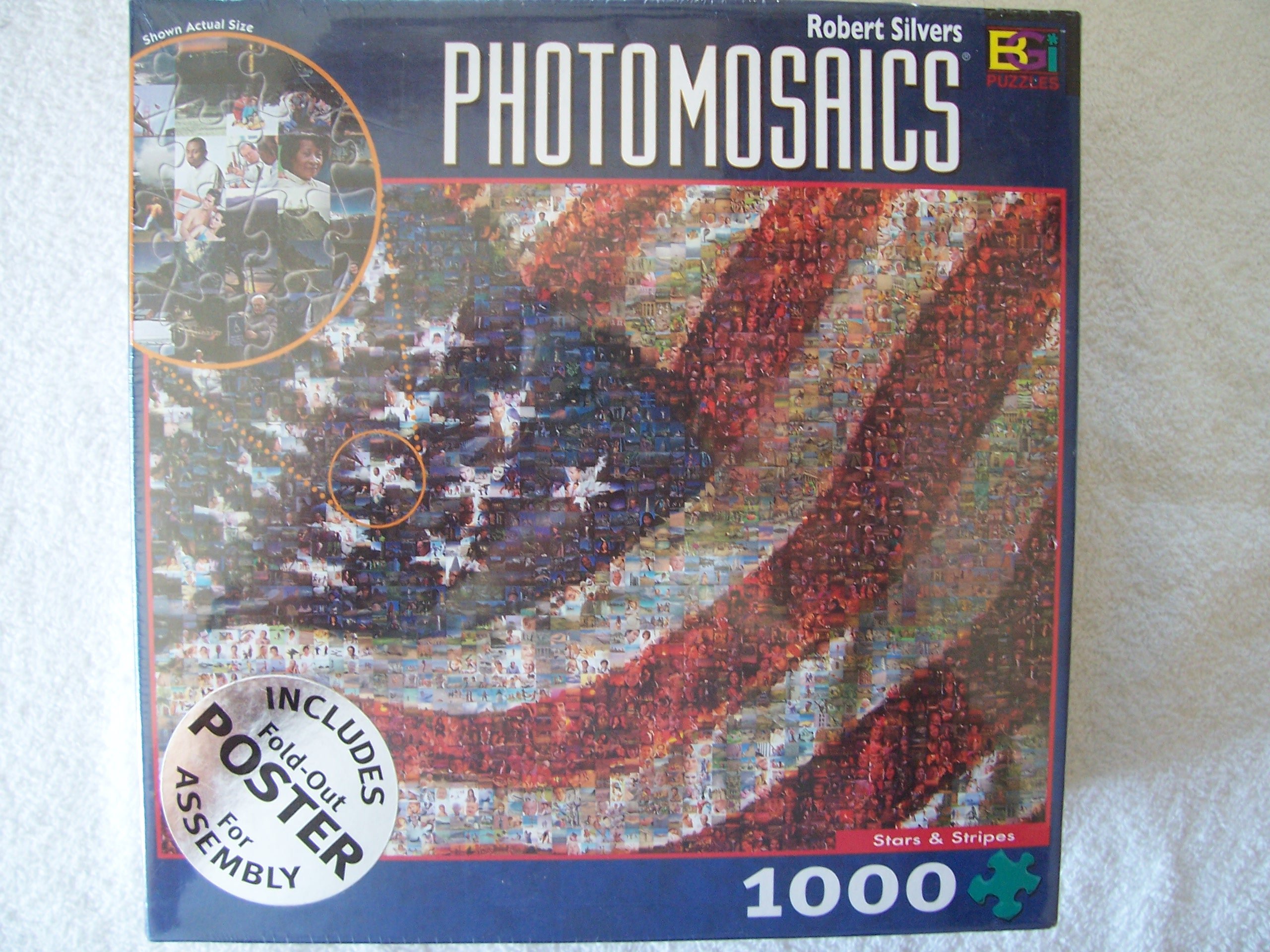 Photomosaic Stars & Stripes Jigsaw Puzzle 1000pc
