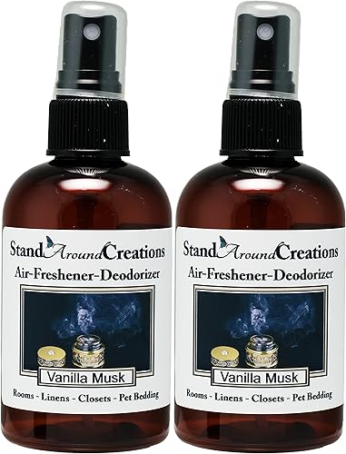 Set de 2 ambientadoresdesodorantes en aerosol altamente concentrados Fragancia Almizcle de vainilla una mezcla irresistible de vainilla francesa