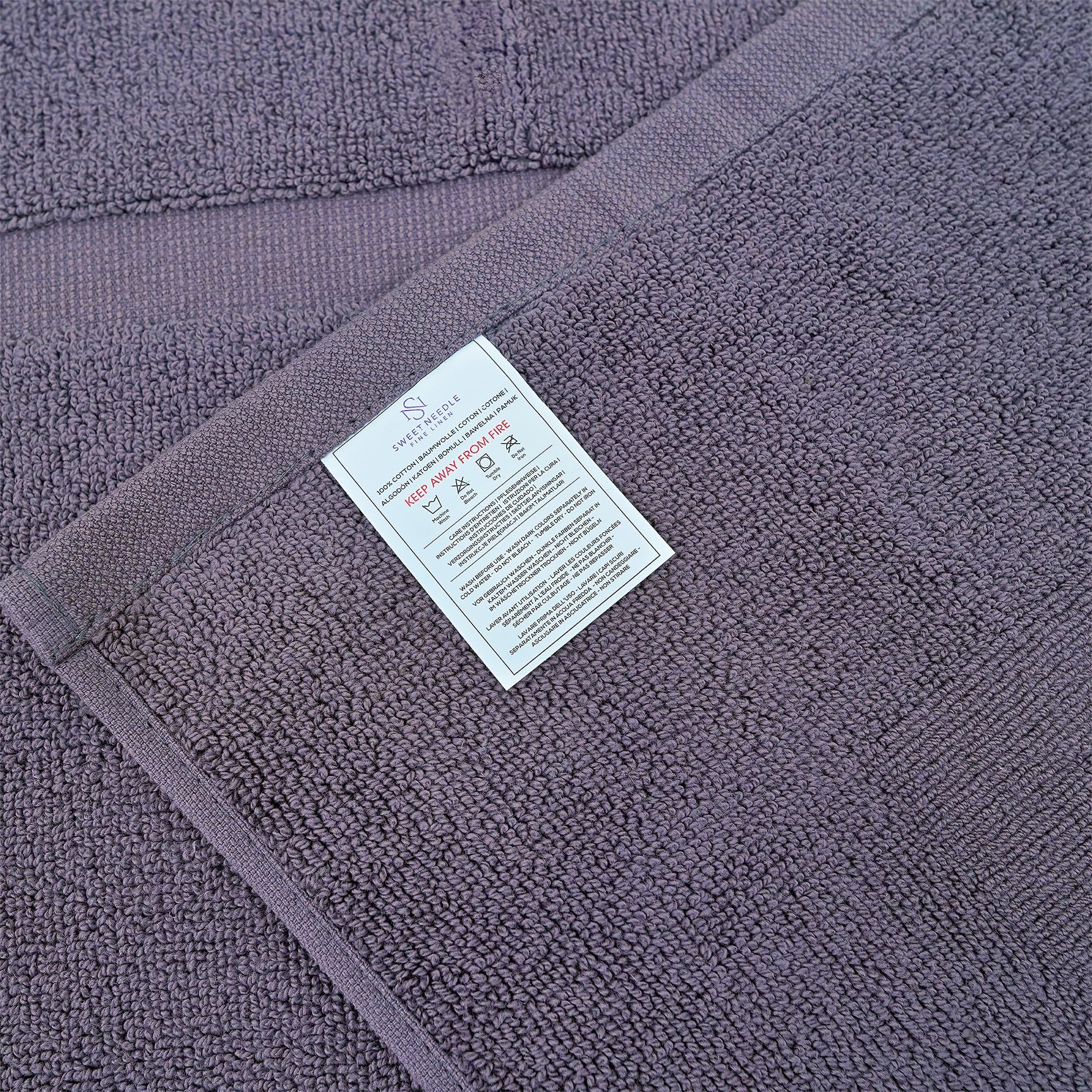 SweetNeedle Mata łazienkowa 2 szt. węgiel drzewny