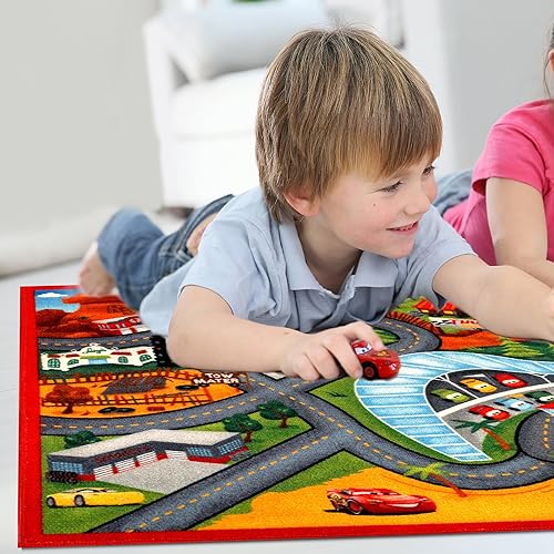 Miniatura 2 de Disney Alfombrilla de Cars, el rayo McQueen HD, impresa, ideal para el área de habitación de los niños, decoración, ropa de cama, alfombras 5x 7,