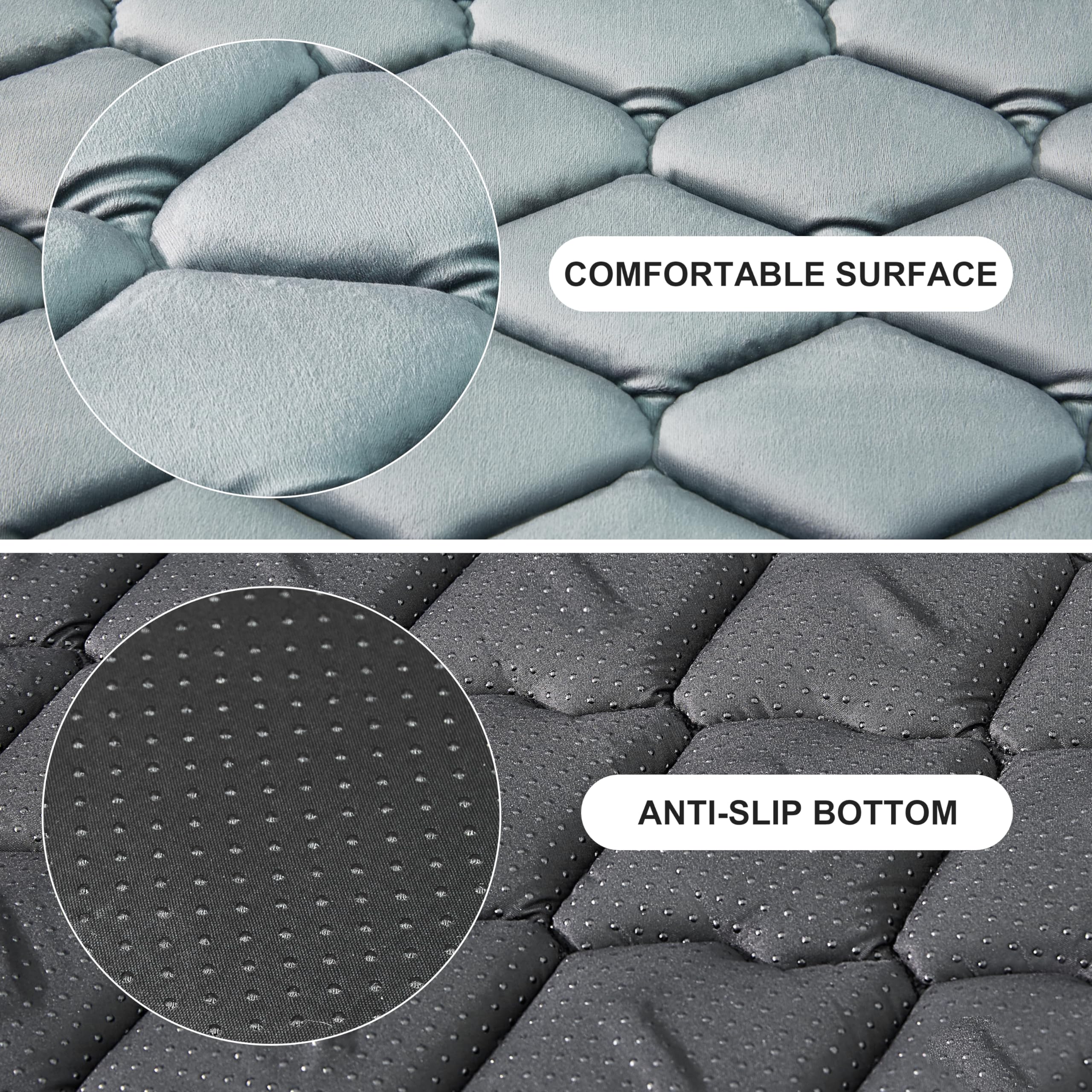 Geegoos cuccia per cani di grandi dimensioni, tappetini morbidi e lavabili per cuccia, tappetino per cuccia per cani adatto per gabbie da 42 pollici, tappetini per cuccia per cani di grandi dimensioni