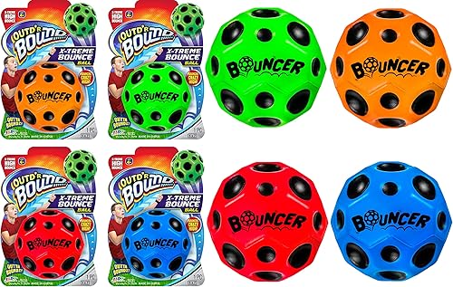 Miniatura 1 de JA-RU Space Balls Extreme High Bouncing Ball & Pop Sounds Meteor Space Ball Toy Mega Hi Bouncy Ball. Party Favor Rubber Bounce Ball for Kids &
