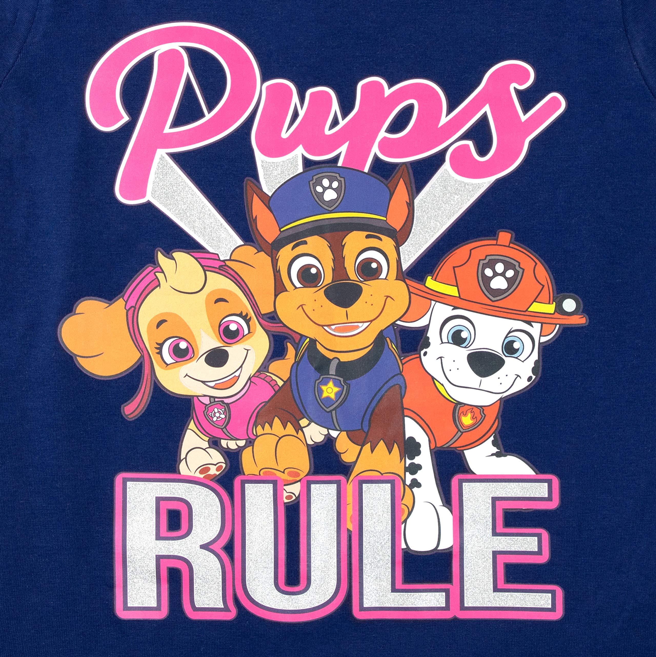 Paw Patrol Pigiama a Maniche Lunghe per Ragazze Confezione da 2 Vestibilitta Stretta